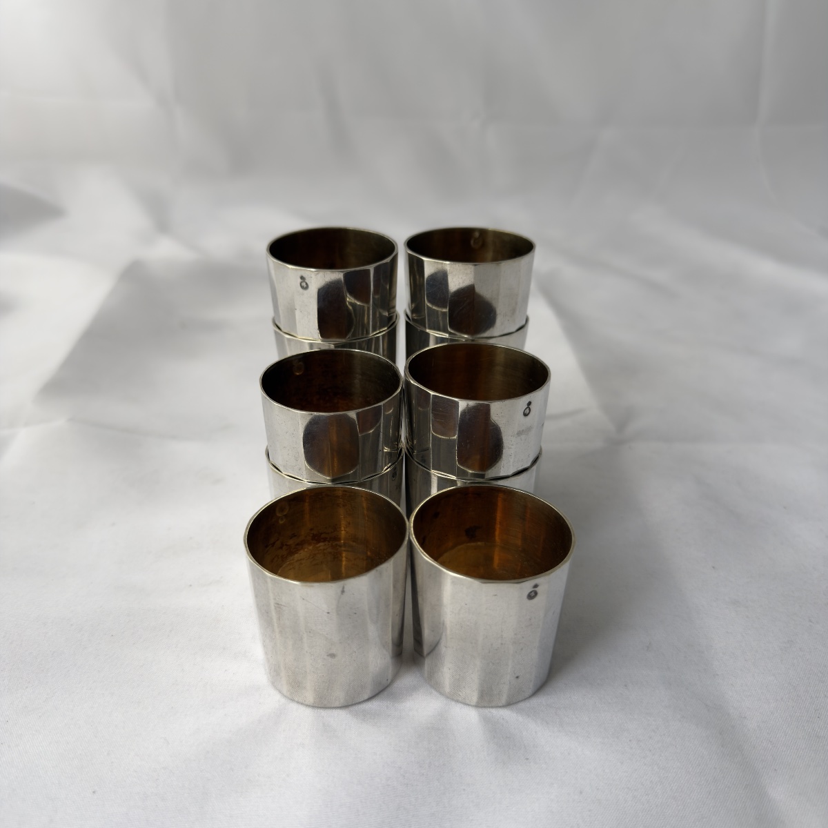 Paris, 1809–1819, 12 Liqueur Glasses, 950% Sterling Silver And Vermeil, Jacques-louis Berger-photo-4