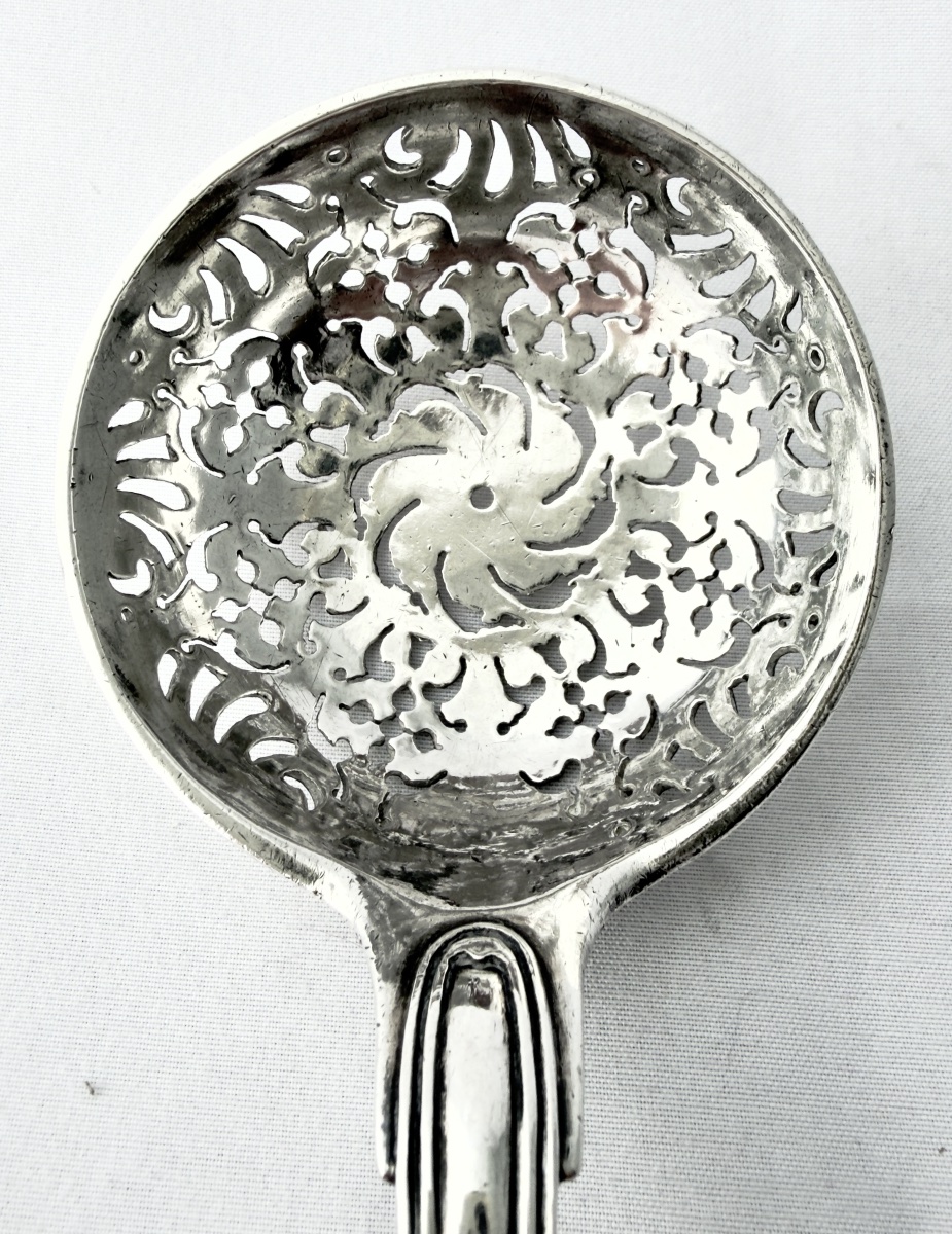 Strasbourg, 1763, Besenval-von Roll Coat Of Arms, Sprinkling Spoon, Sugar Spoon, Johann Pick-photo-3