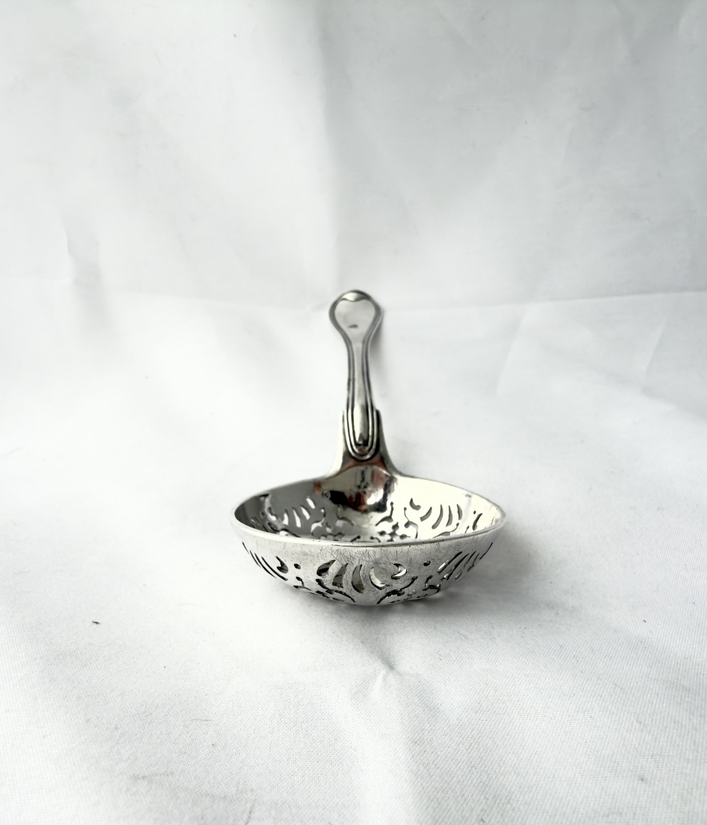 Strasbourg, 1763, Besenval-von Roll Coat Of Arms, Sprinkling Spoon, Sugar Spoon, Johann Pick-photo-2