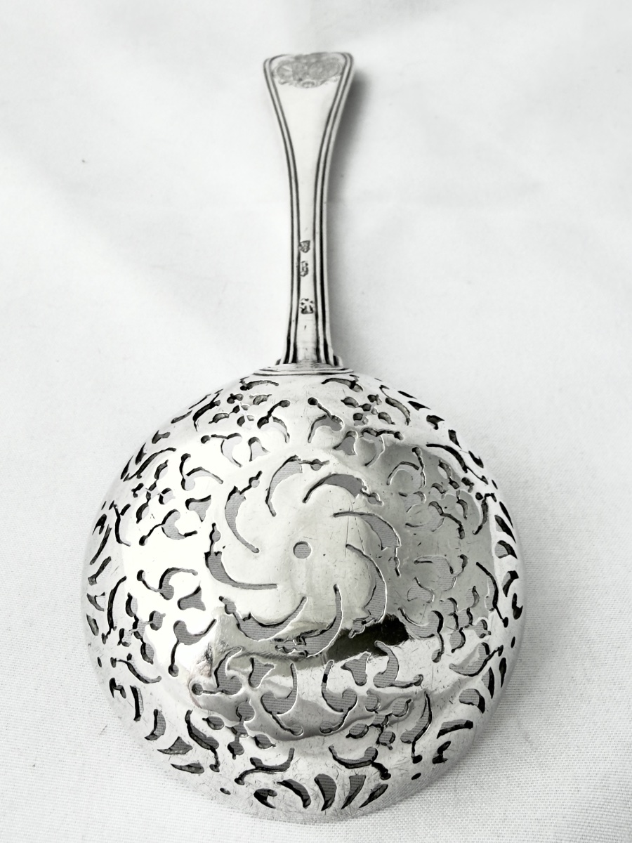 Strasbourg, 1763, Besenval-von Roll Coat Of Arms, Sprinkling Spoon, Sugar Spoon, Johann Pick-photo-6