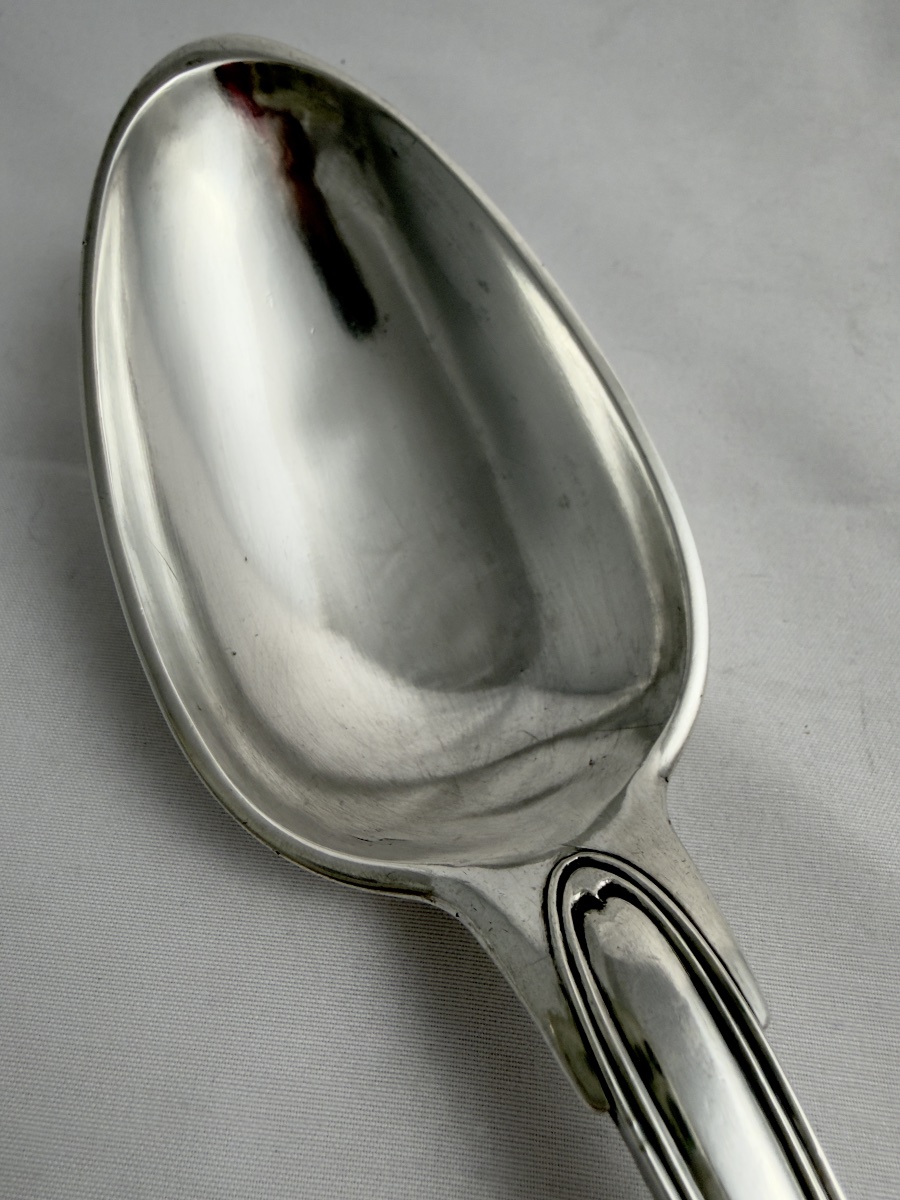 Auch 1754-1770, cuillère à ragoût, Jean Affre orfèvre, argent massif -photo-4