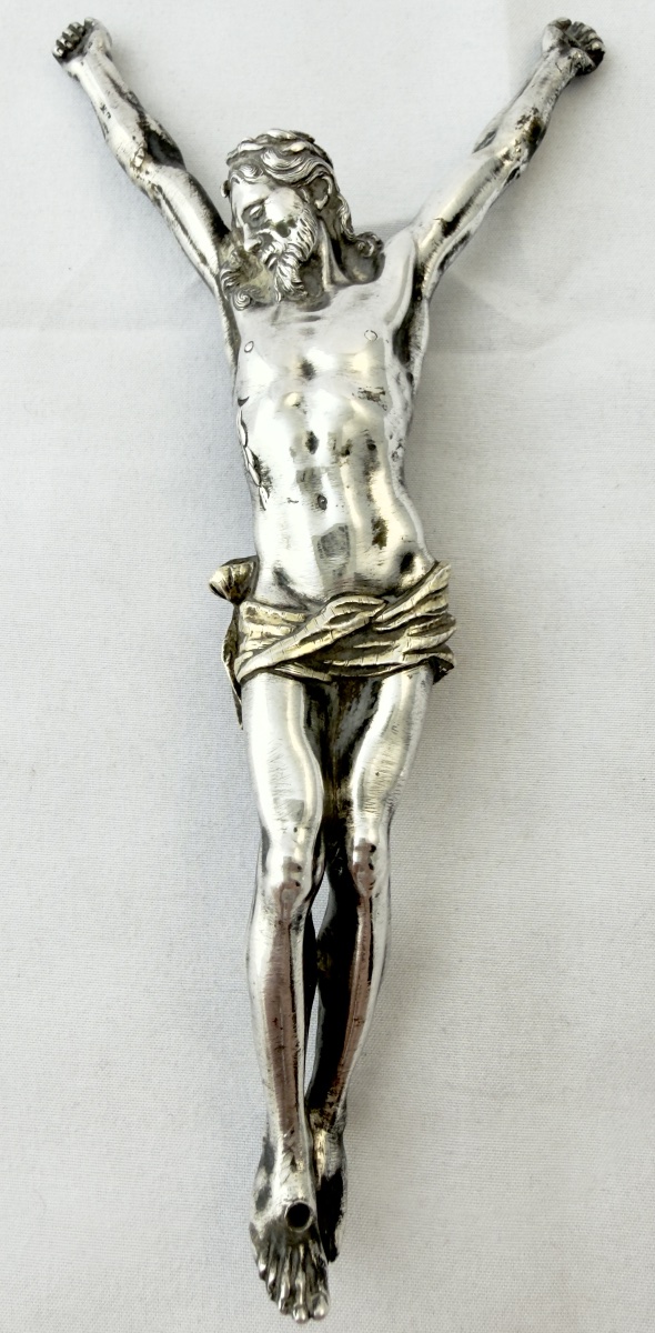 Flandres 1680-1720, argent massif et vermeil, corpus Christi en argent fondu-photo-3