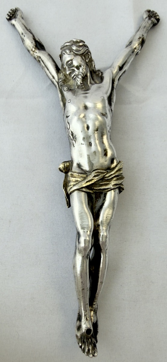 Flandres 1680-1720, argent massif et vermeil, corpus Christi en argent fondu-photo-7