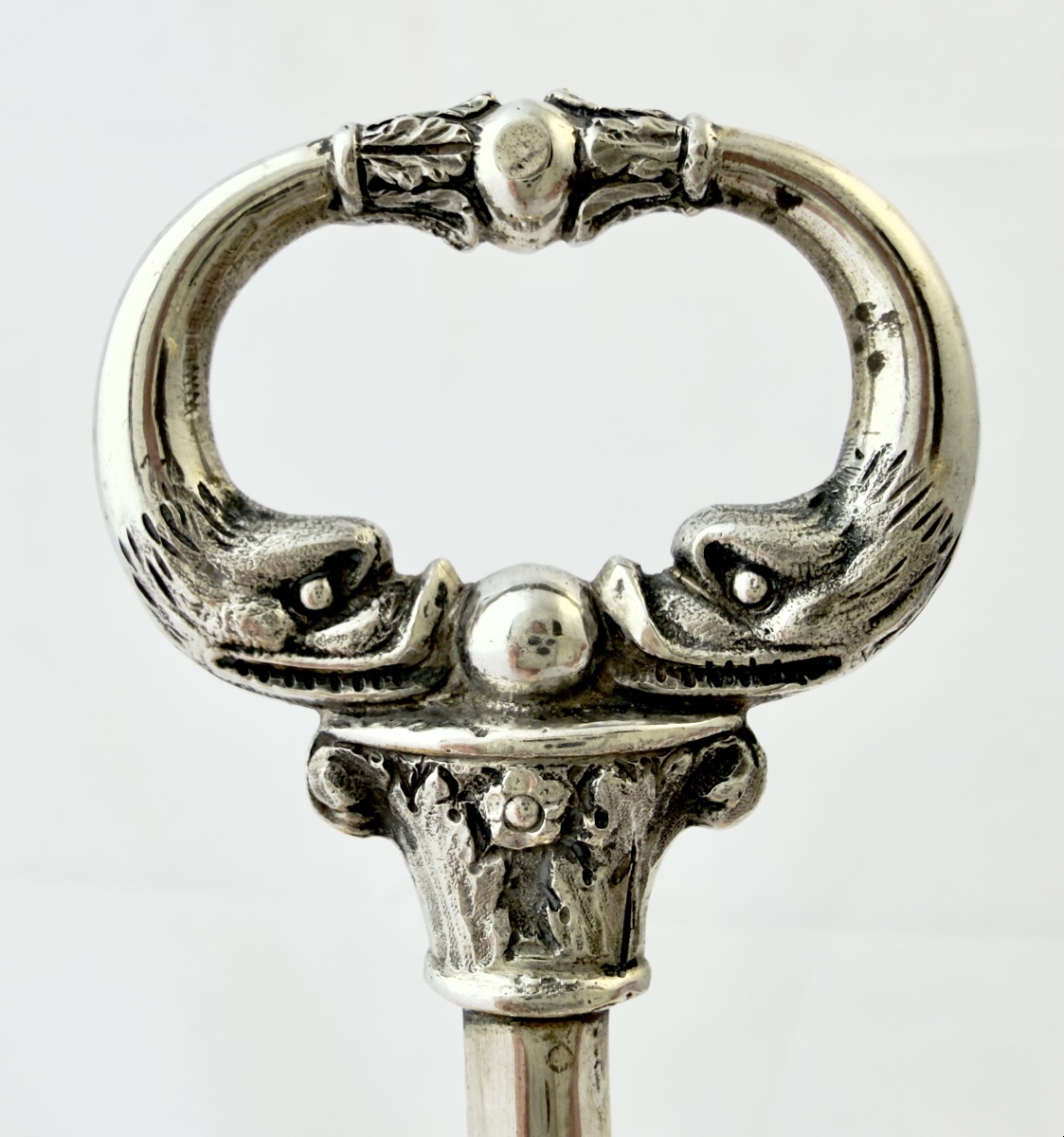 Florence 1800-1830, Argent massif, porte-coquetiers, style Empire-photo-2