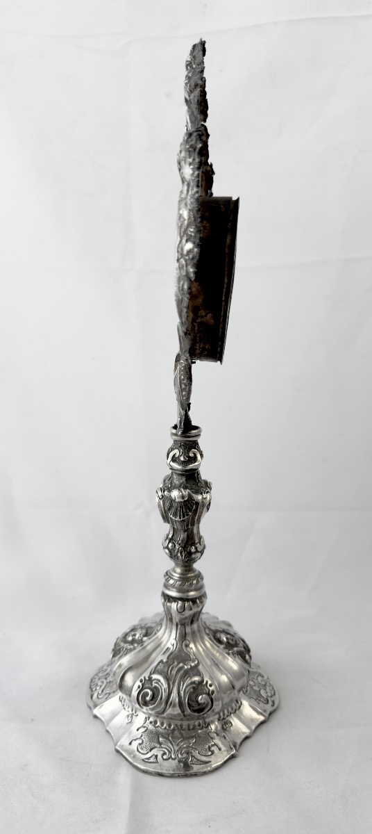 Venise 1747-1780, argent massif, reliquaire Rococo, Zuan Pietro Grappiglia-photo-2