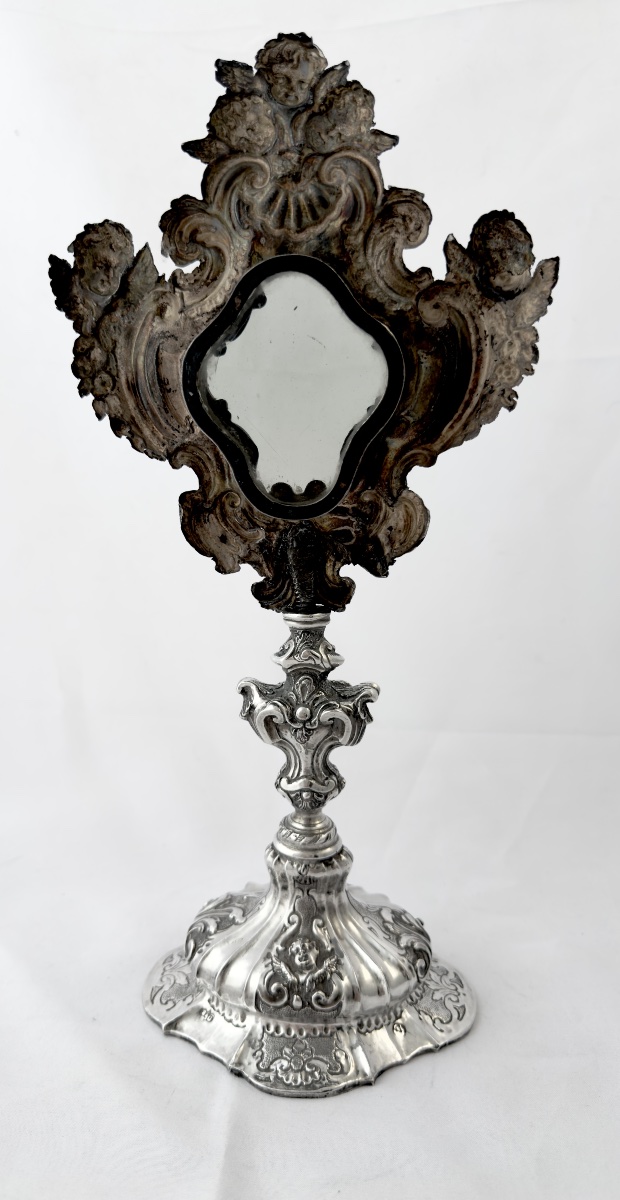 Venise 1747-1780, argent massif, reliquaire Rococo, Zuan Pietro Grappiglia-photo-5