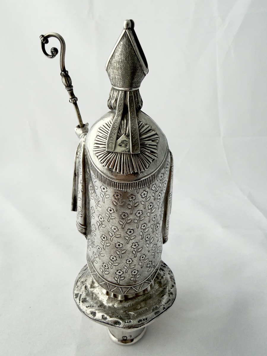 Brussels 1831–1868, Guild Staff Wreath, Solid Silver, Saint Nicholas-photo-3