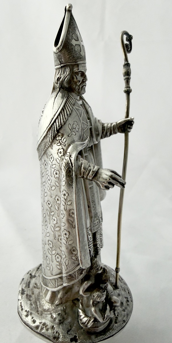 Brussels 1831–1868, Guild Staff Wreath, Solid Silver, Saint Nicholas-photo-1
