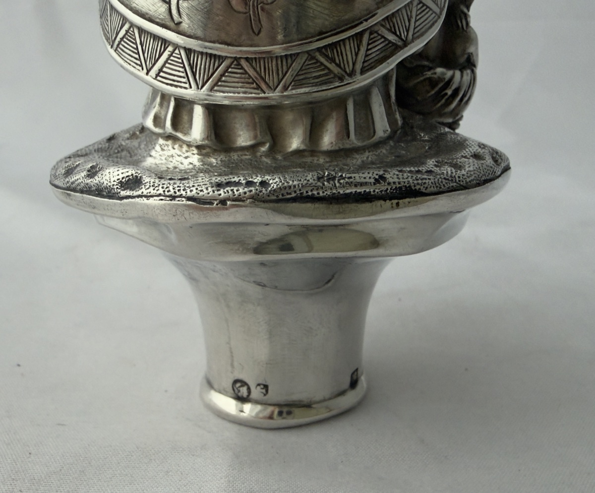 Brussels 1831–1868, Guild Staff Wreath, Solid Silver, Saint Nicholas-photo-3