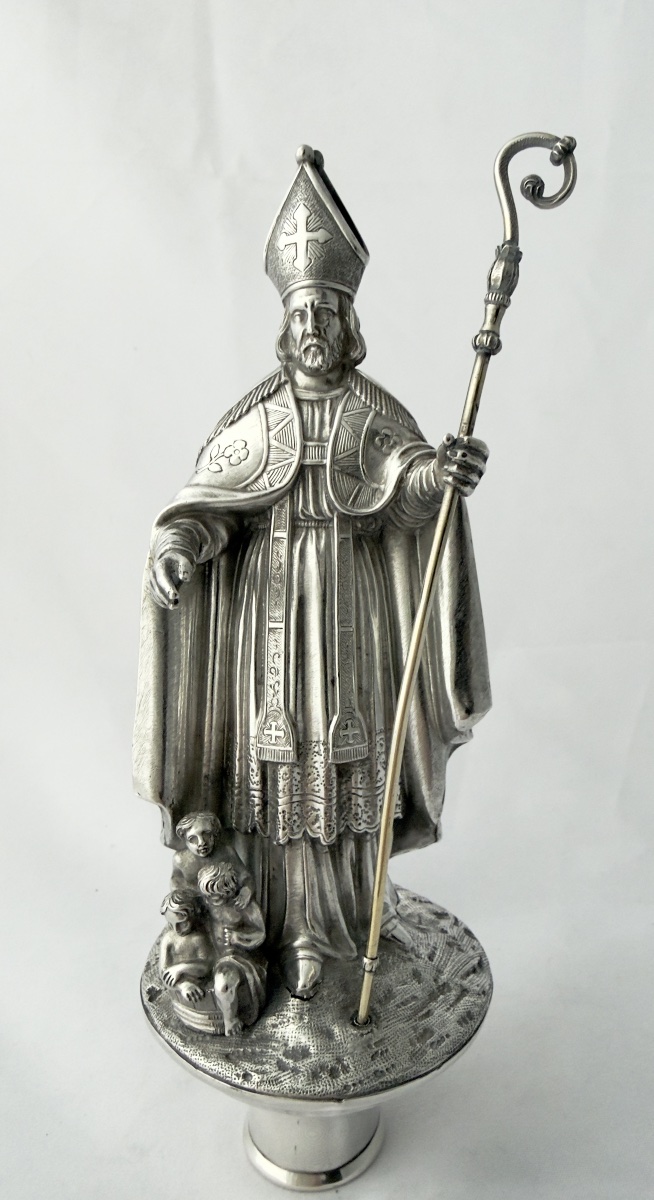 Brussels 1831–1868, Guild Staff Wreath, Solid Silver, Saint Nicholas
