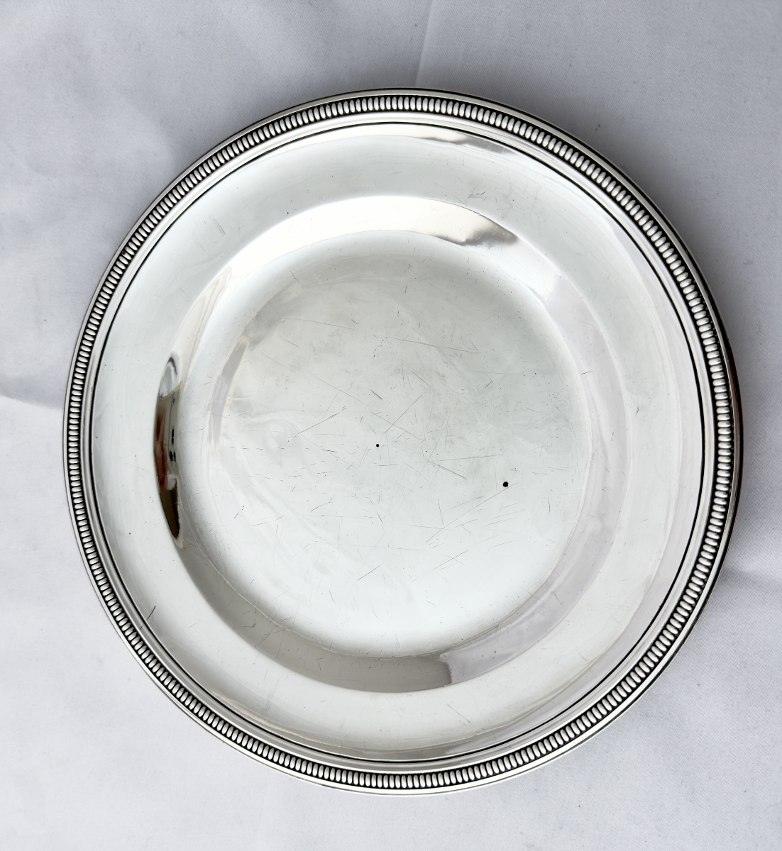 Henry Auguste, Paris 1787-1788,  argent massif, assiette de l’époque Louis XVI -photo-2