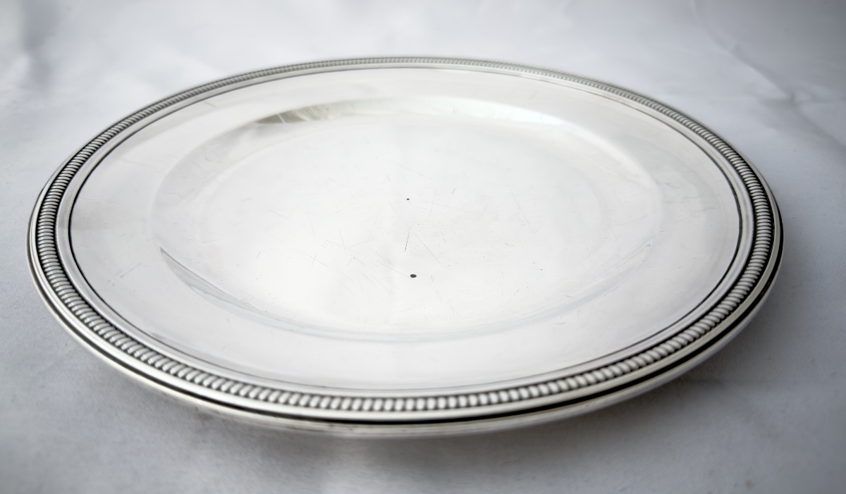 Henry Auguste, Paris 1787-1788,  argent massif, assiette de l’époque Louis XVI -photo-3