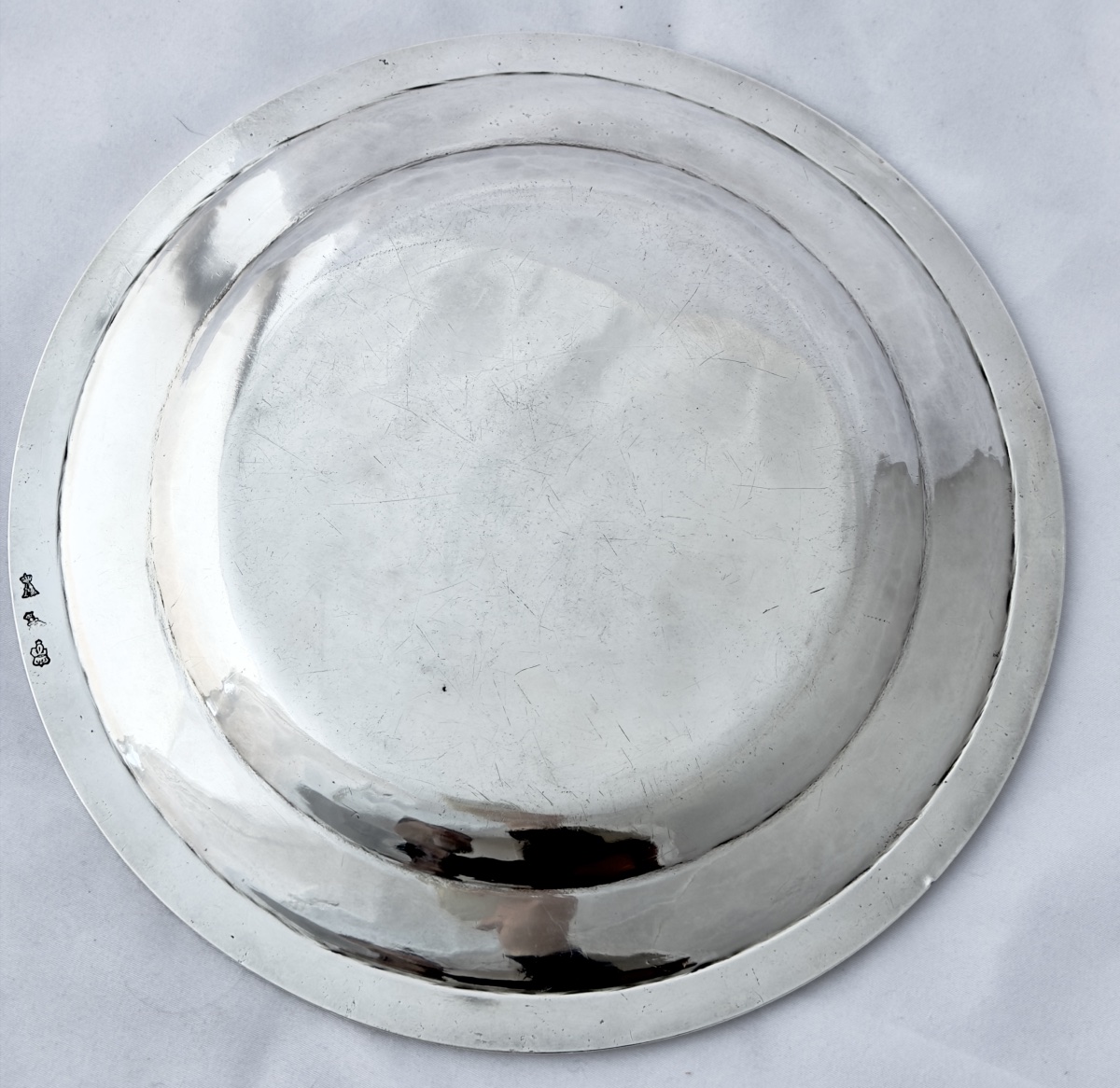 Henry Auguste, Paris 1787-1788,  argent massif, assiette de l’époque Louis XVI -photo-1