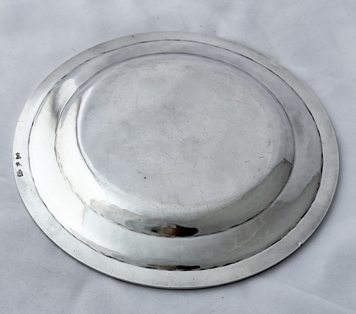 Henry Auguste, Paris 1787-1788,  argent massif, assiette de l’époque Louis XVI -photo-2