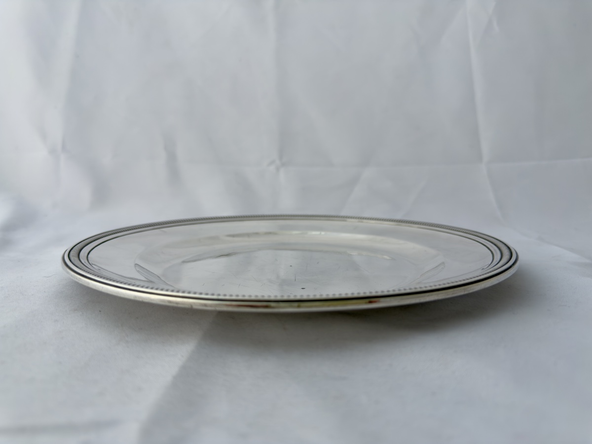 Henry Auguste, Paris 1787-1788,  argent massif, assiette de l’époque Louis XVI -photo-3
