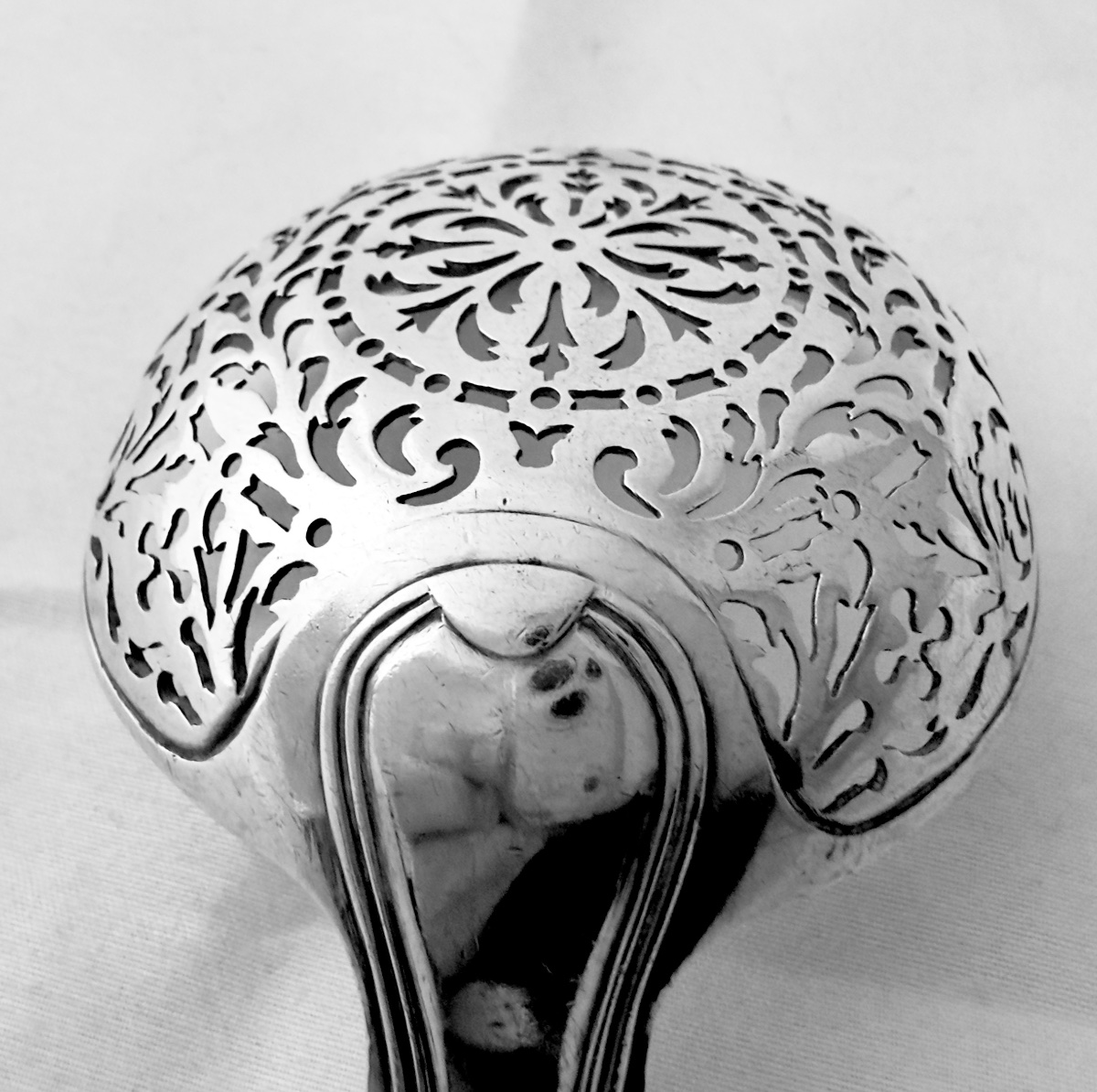 Paris, 1765, Charles-françois Lautran, Sugar Spoon, Solid Silver, Louis XV Style-photo-3