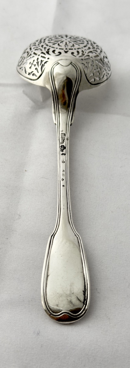 Paris, 1765, Charles-françois Lautran, Sugar Spoon, Solid Silver, Louis XV Style-photo-3
