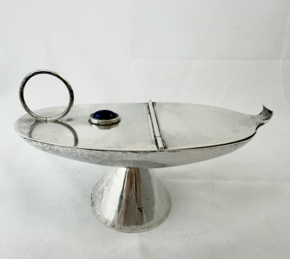 Namur 1949-1965, argent massif, Louis Stokart, navette à encens 