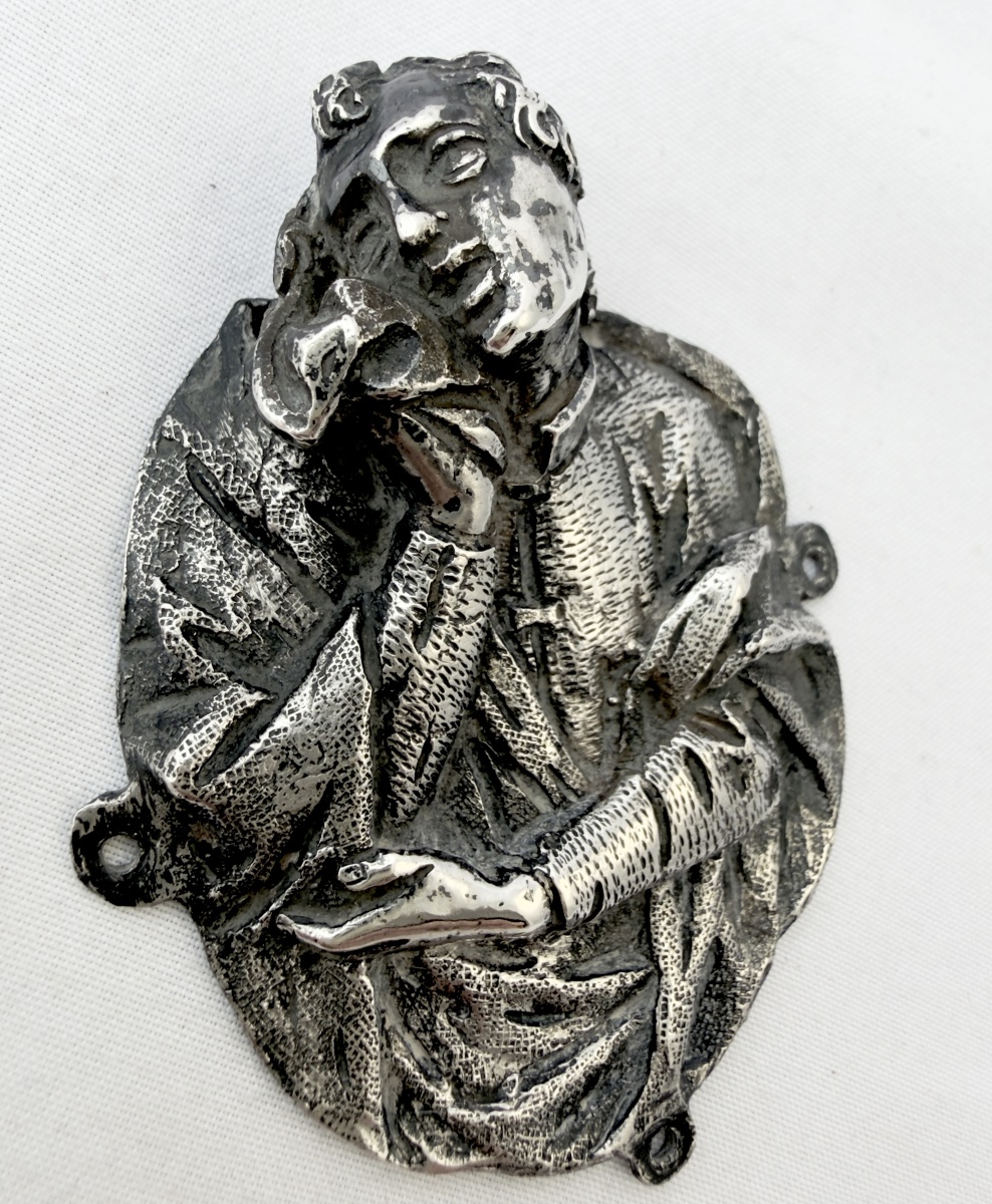 Venice, 1580–1650, Solid Silver, Four Medallions Depicting Processional Crosses, -photo-4