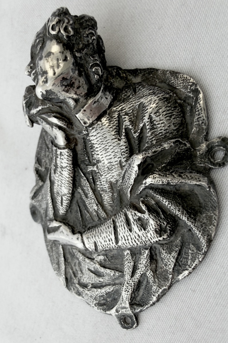 Venice, 1580–1650, Solid Silver, Four Medallions Depicting Processional Crosses, -photo-1