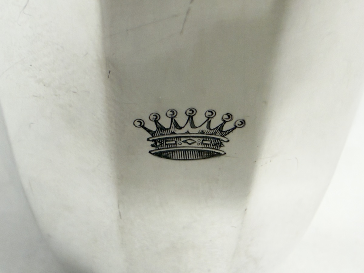 Wolfers Art Deco, Solid Silver Baptismal Cup, Brussels 1942–1969, Baron’s Crown-photo-2
