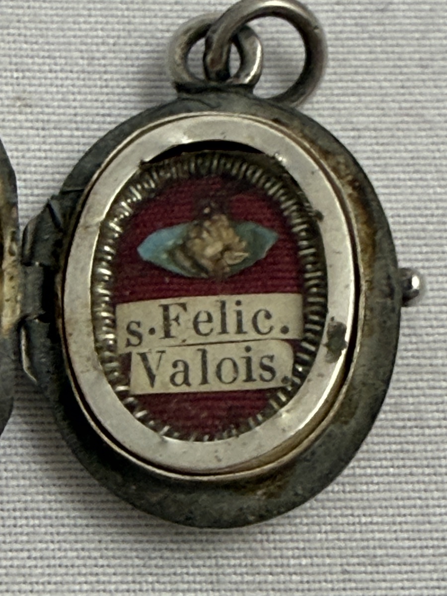 Reliquaire de Saint Félix de Valois en argent massif . 1850-1900-photo-1