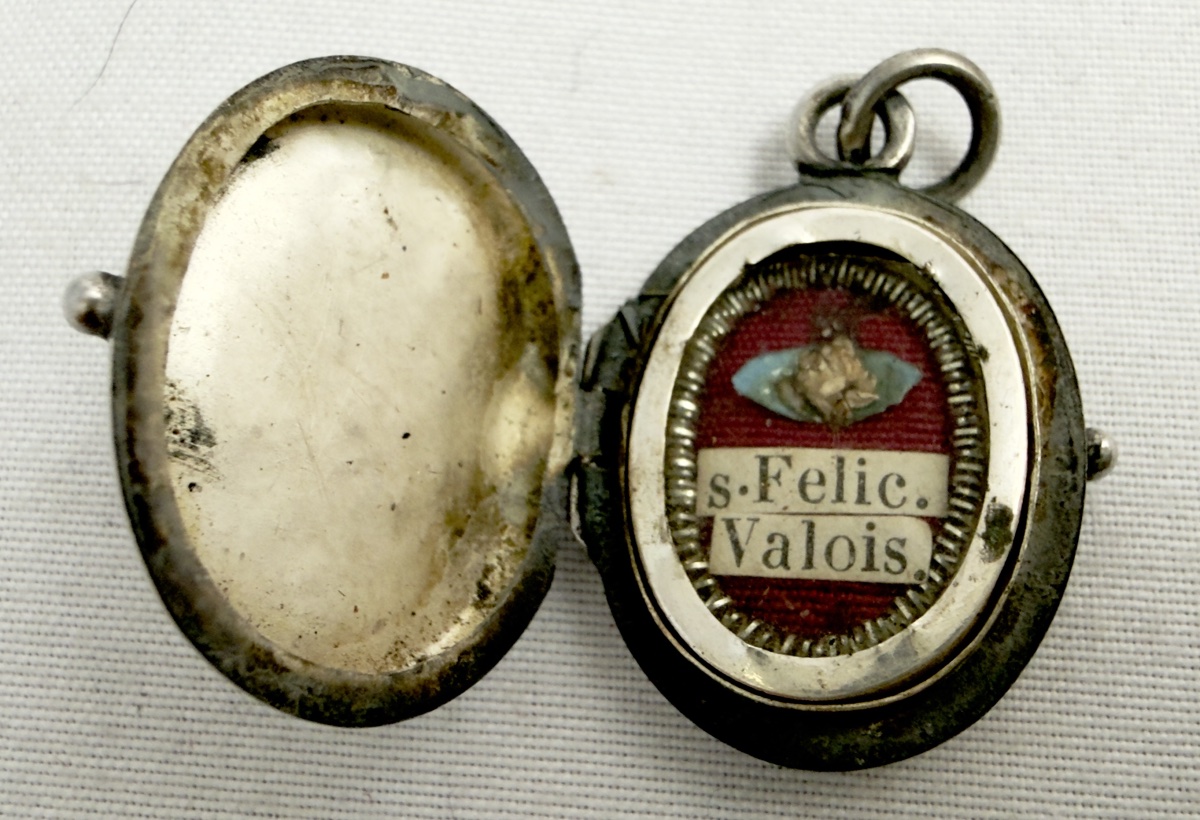 Reliquaire de Saint Félix de Valois en argent massif . 1850-1900