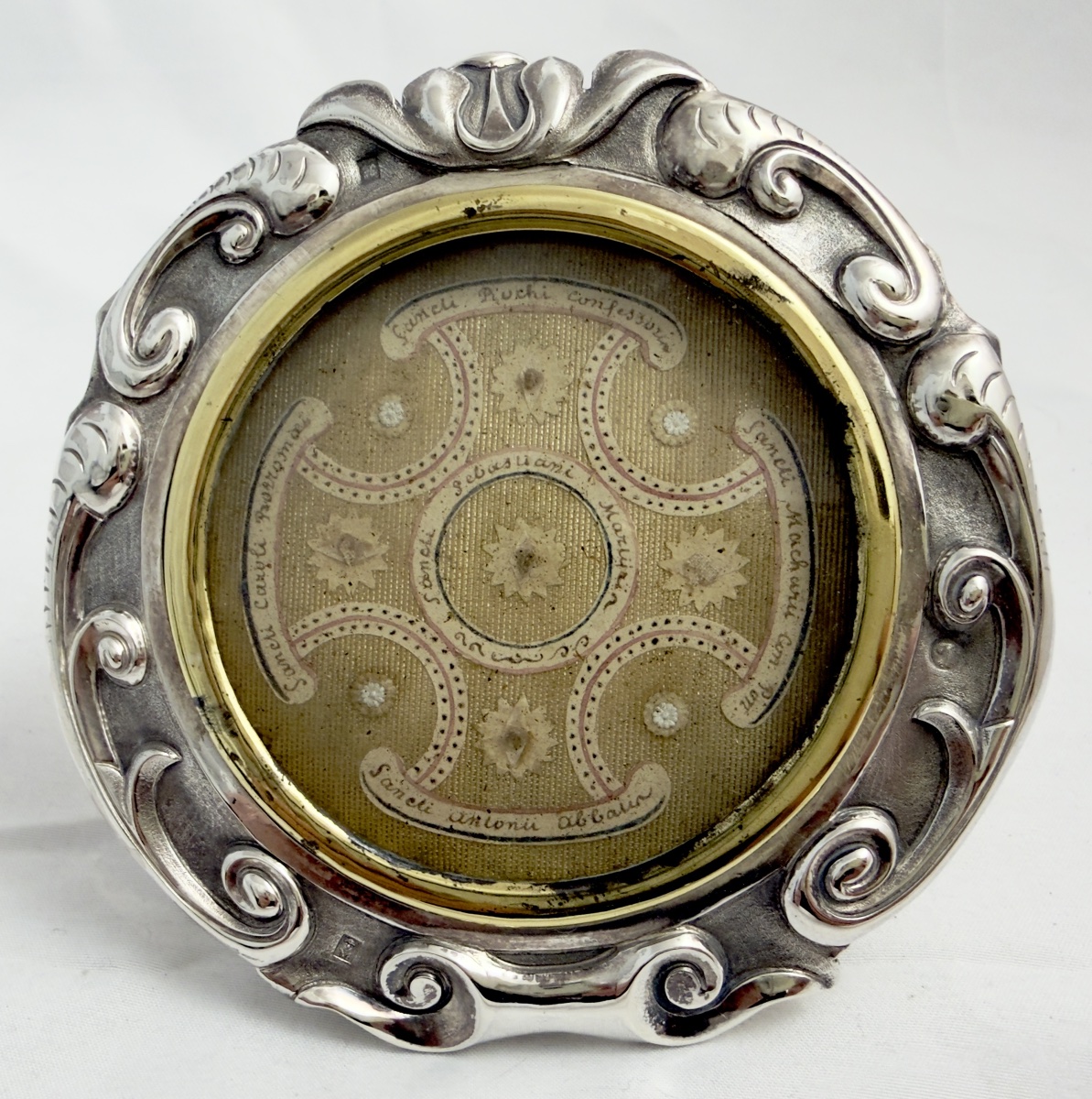 Reliquaire osculatoire ,argent massif , Bruges, 1831–1868, Philippus Meys, Baiser de Paix