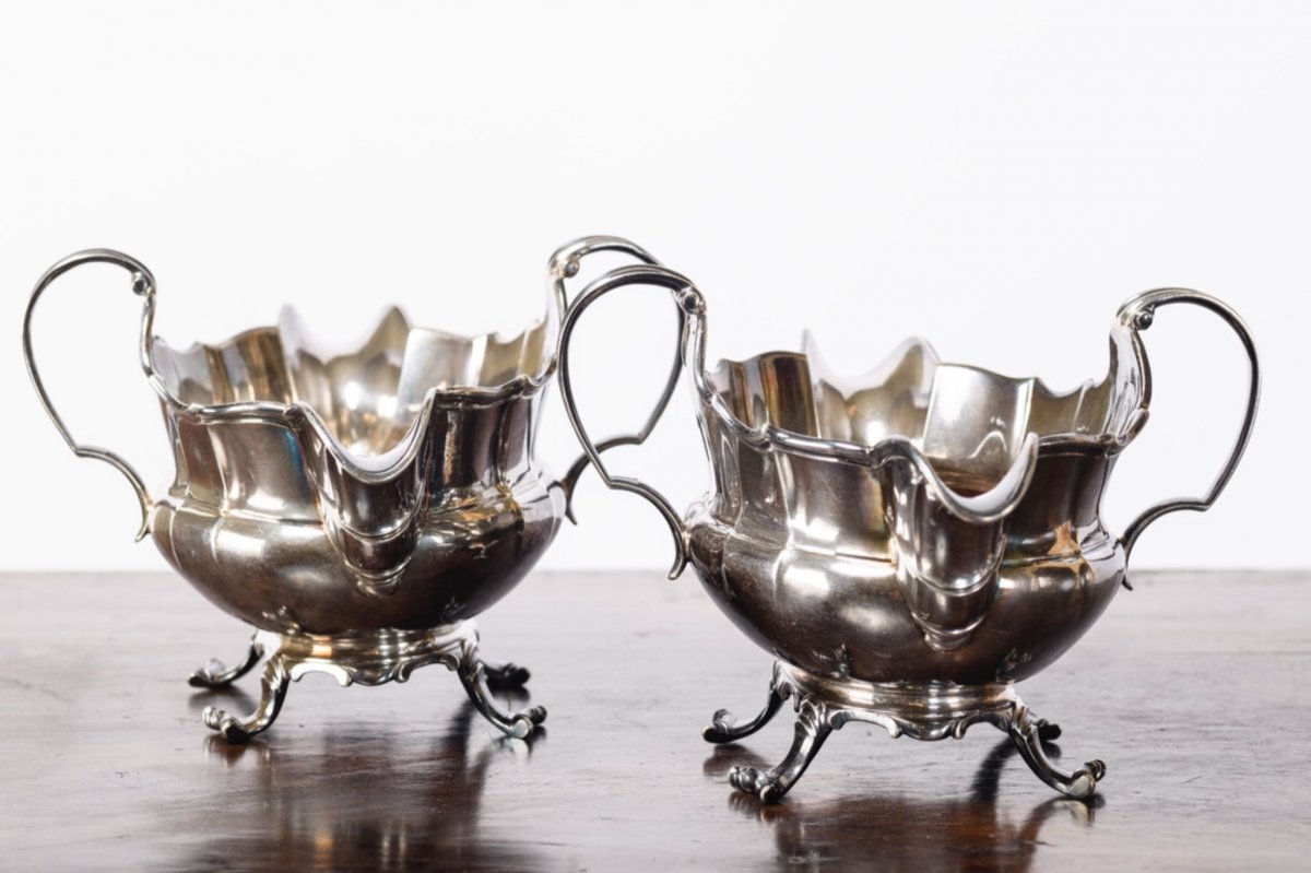 Une Paire De Saucières En Argent Massif, Mons,1757-photo-2