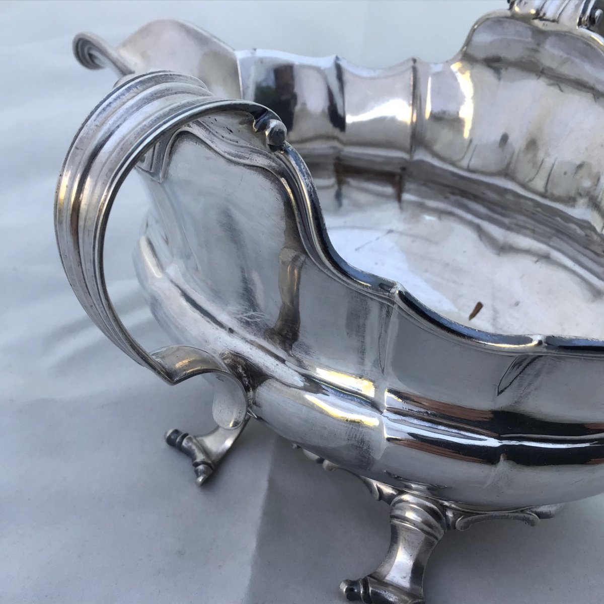 Une Paire De Saucières En Argent Massif, Mons,1757-photo-1