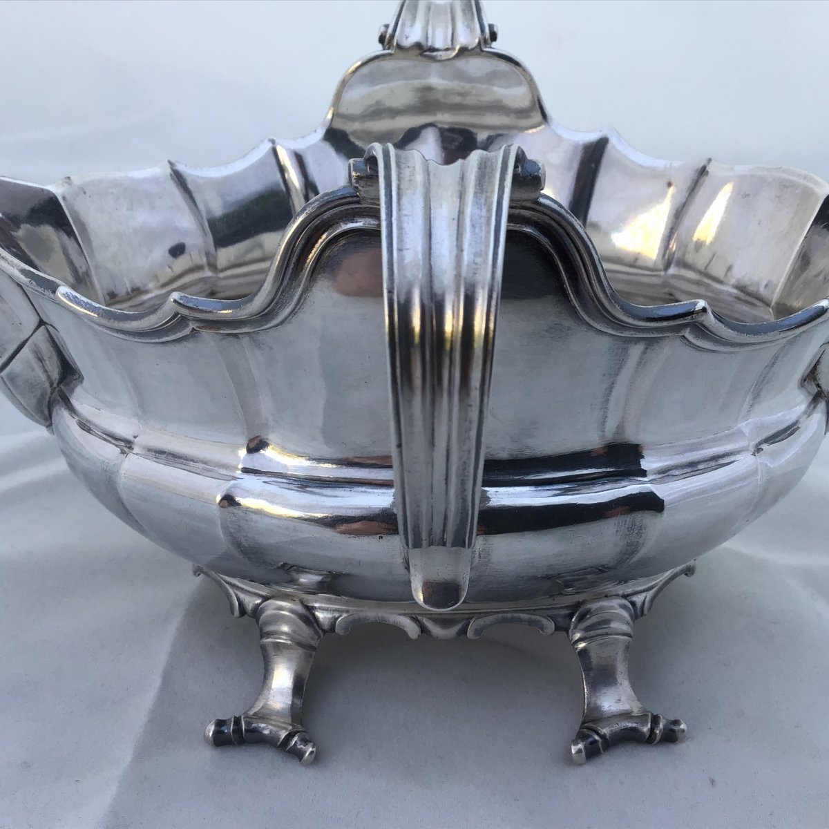 Une Paire De Saucières En Argent Massif, Mons,1757-photo-2