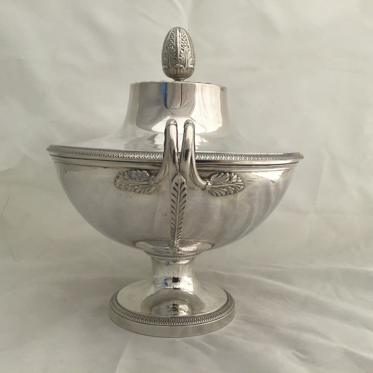 Empire Silver Tureen, Jean-baptiste-claude Odiot, Paris 1819-1838-photo-6