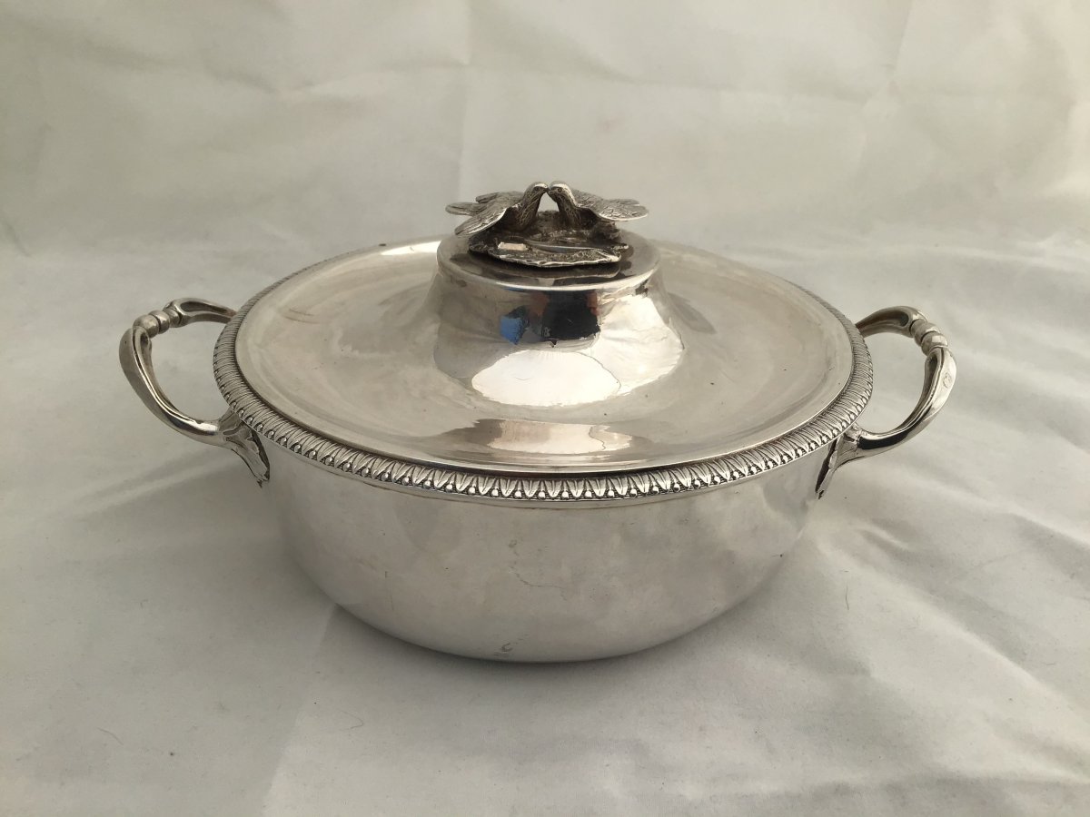 Empire Wedding Bowl, Paris Around 1809, Sterling Silver,-photo-2