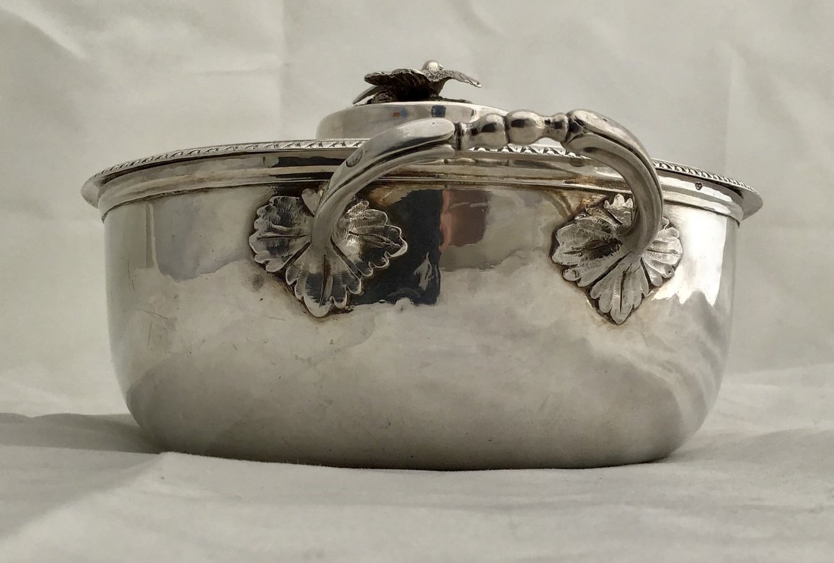 Empire Wedding Bowl, Paris Around 1809, Sterling Silver,-photo-3