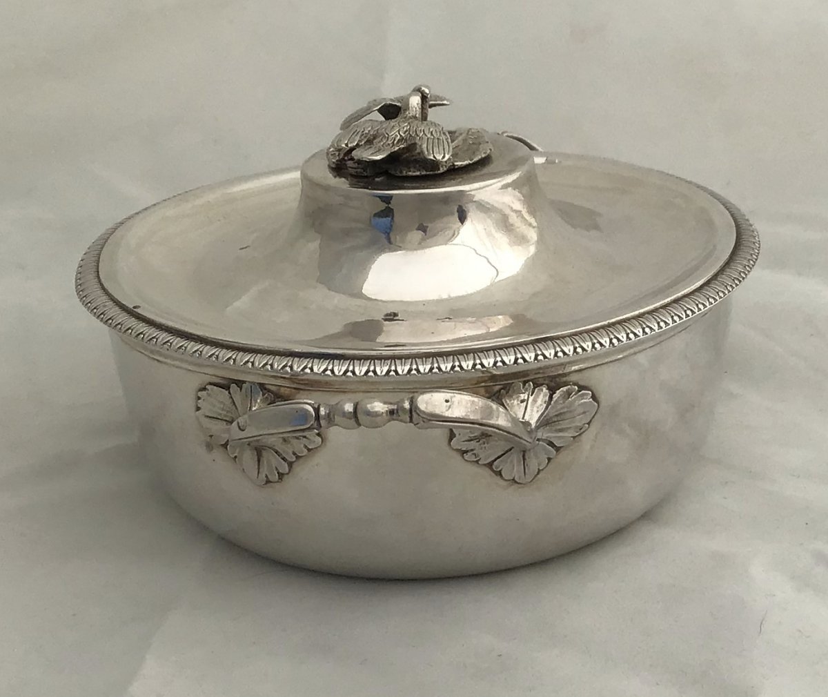 Empire Wedding Bowl, Paris Around 1809, Sterling Silver,-photo-2
