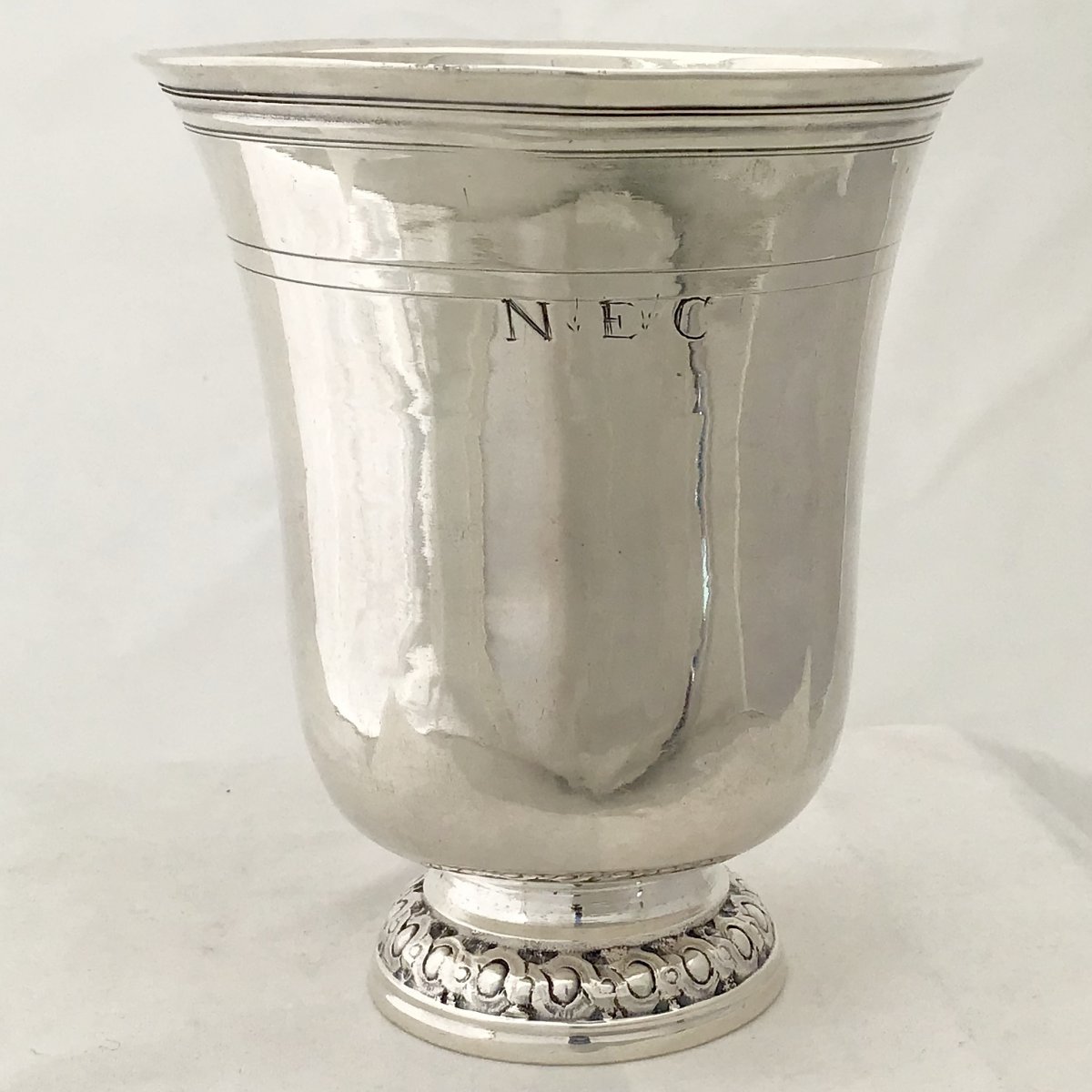 Tulip Beaker In Silver, Meaux, Woman-goldsmith Catherine De Comble, Veuve Brissot 1774-1780-photo-1