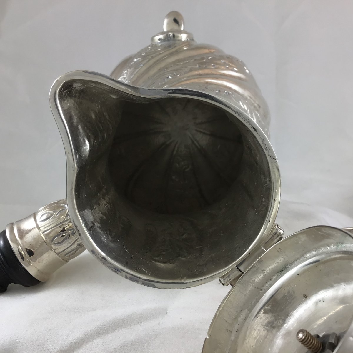 Silverplated Coffeepot By Christofle , Nineteenth Century -photo-1