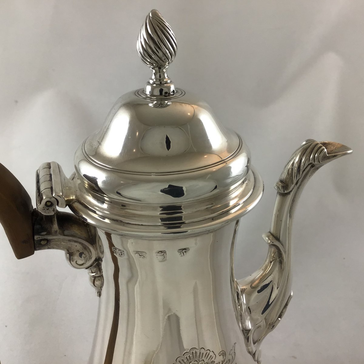 Silver George III Coffee Pot , London 1761, Benjamin Brewood-photo-4