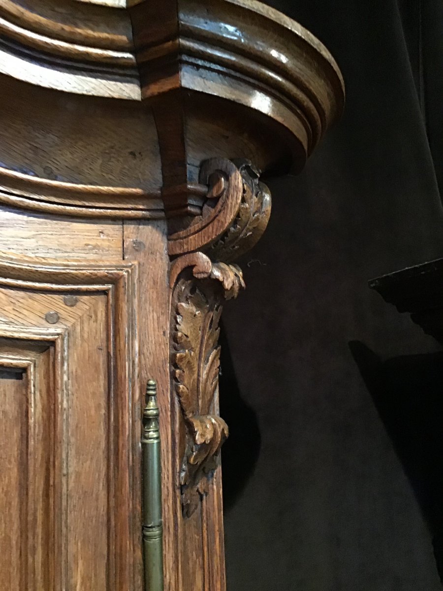 Buffet Deux- Corps Louis XVI , Chêne , Hainaut, Vers 1780, argentière-photo-3