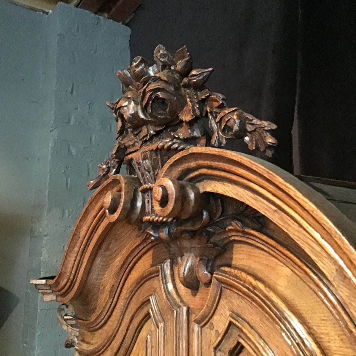 Buffet Deux- Corps Louis XVI , Chêne , Hainaut, Vers 1780, argentière-photo-4