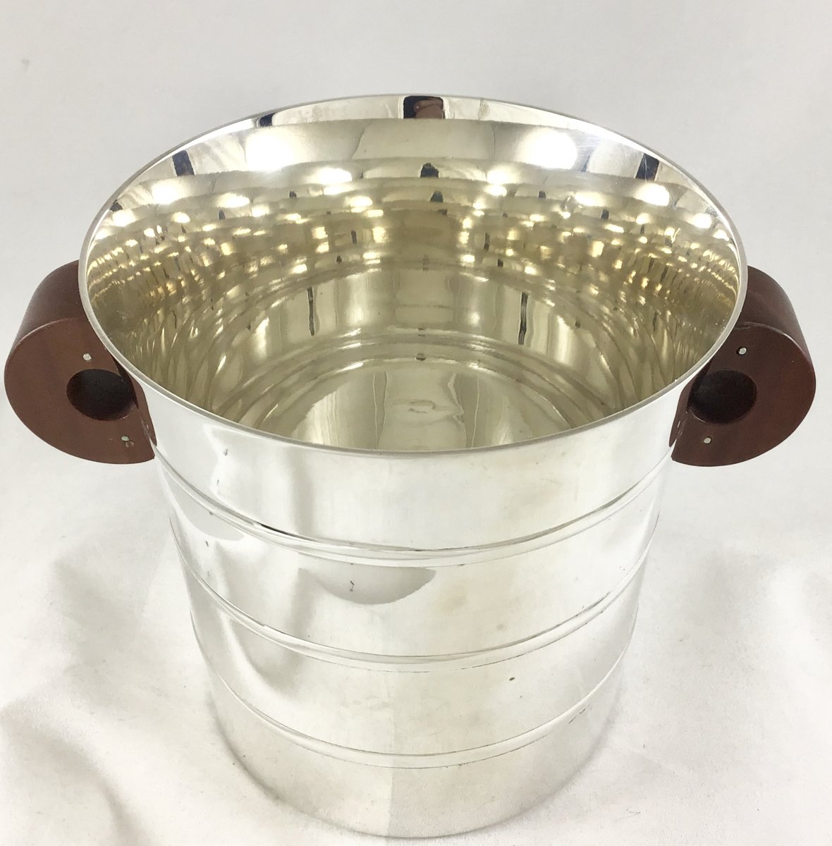 Art Deco Ice Bucket, Puiforcat, Epsilon Model, Paris 1980s-photo-3