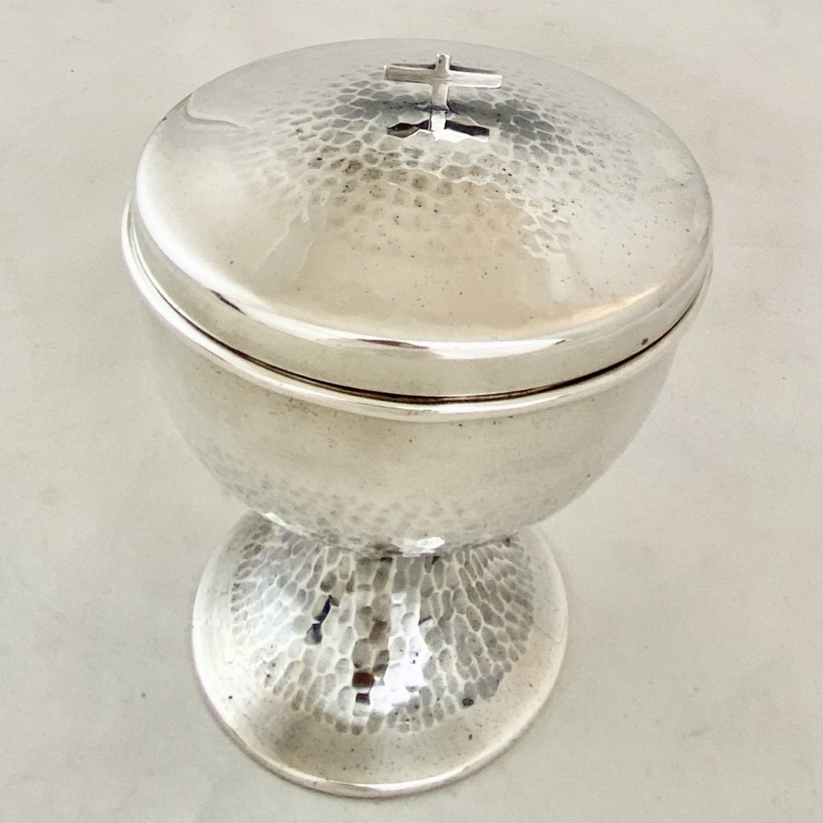 Ciborium, Design Year '60, Silver And Gilded Metal.-photo-2