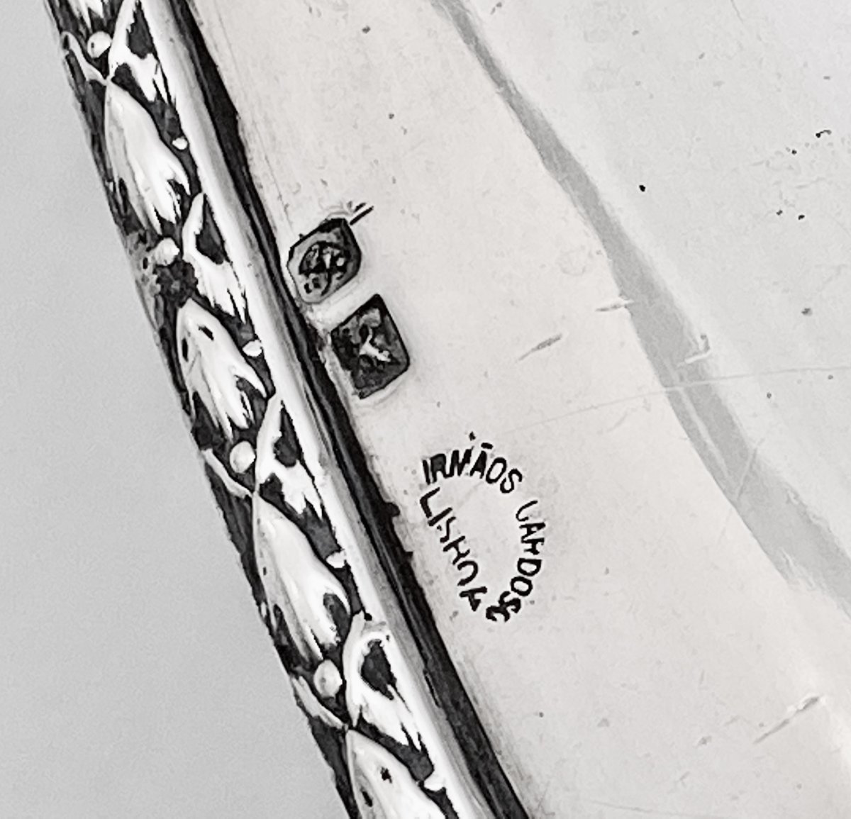 Ewer And Its Basin, Sterling Silver Louis XV Style, Portugal Circa 1890-photo-2