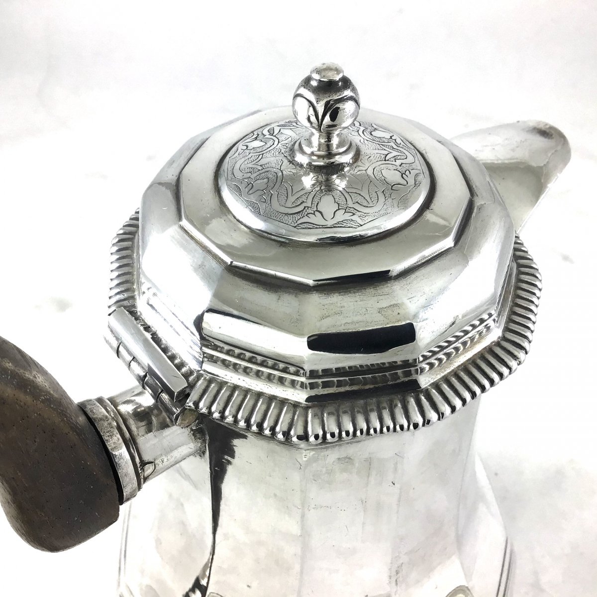 Grande cafetière, Douai vers 1730-40, Jean-Maximilien Savary, Régence -photo-3