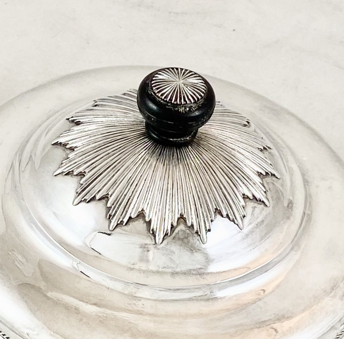 Vegetable Dish, Covered Bowl, Sterling Silver , Cambrai, 1737-1750, Pierre Josèphe Udry-photo-3
