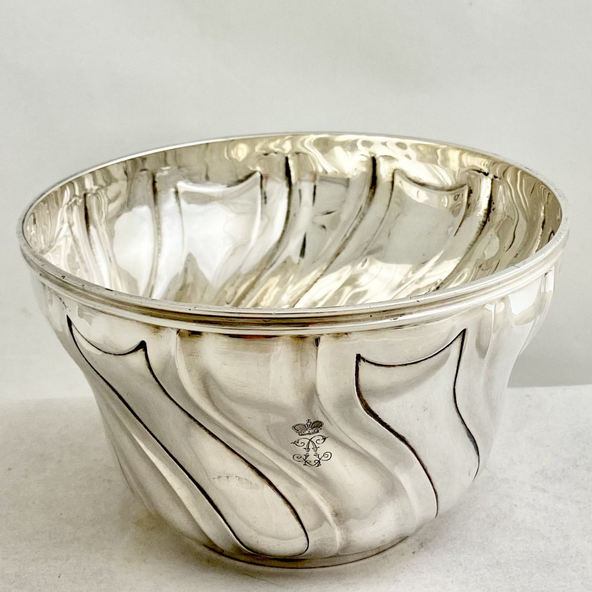 Louis XV Candy Bowl, Sterling Silver, 950 \\%, Brussels Circa 1890-1910-photo-2