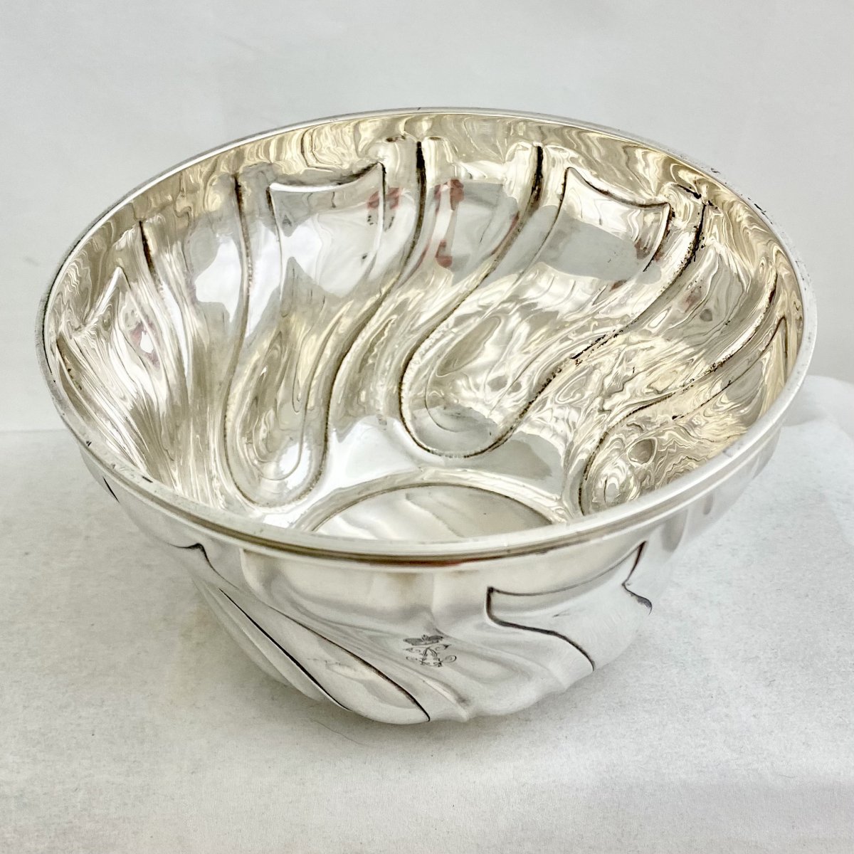 Louis XV Candy Bowl, Sterling Silver, 950 \\%, Brussels Circa 1890-1910-photo-4