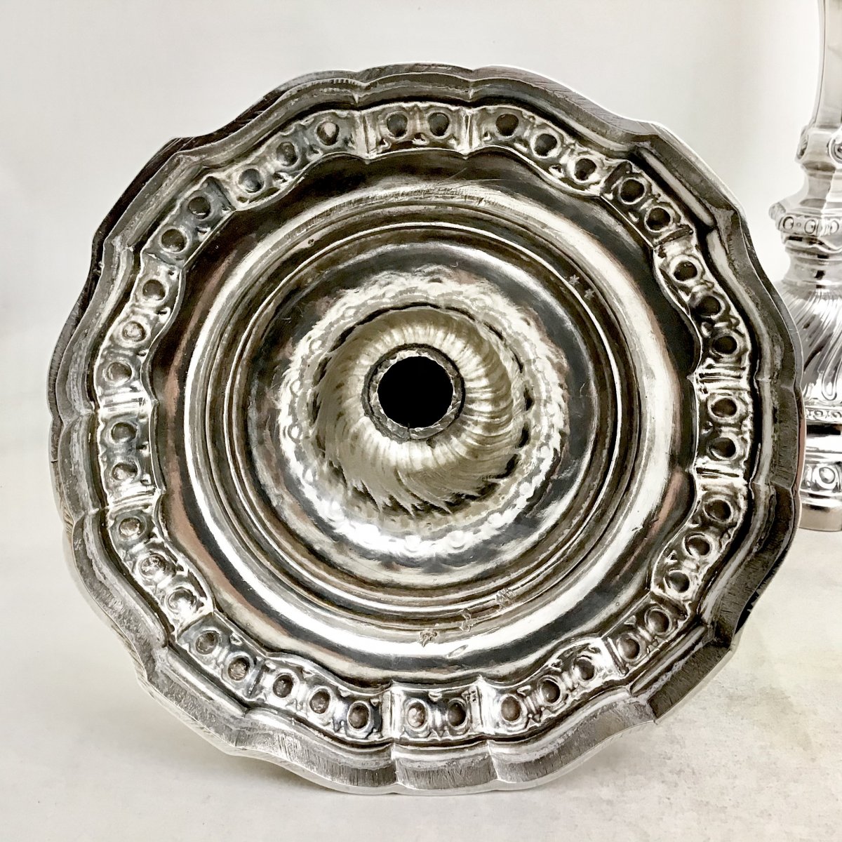 Louis XV Candlesticks J.-f. Balzac, Paris 1756, Sterling Silver-photo-7