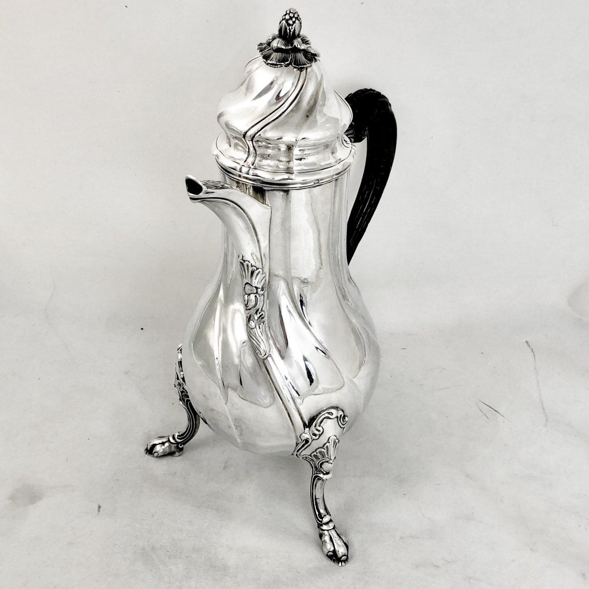 Large Louis XV Coffee Pot , Namur 1771, Englebert Antoine (1735-1821)-photo-8