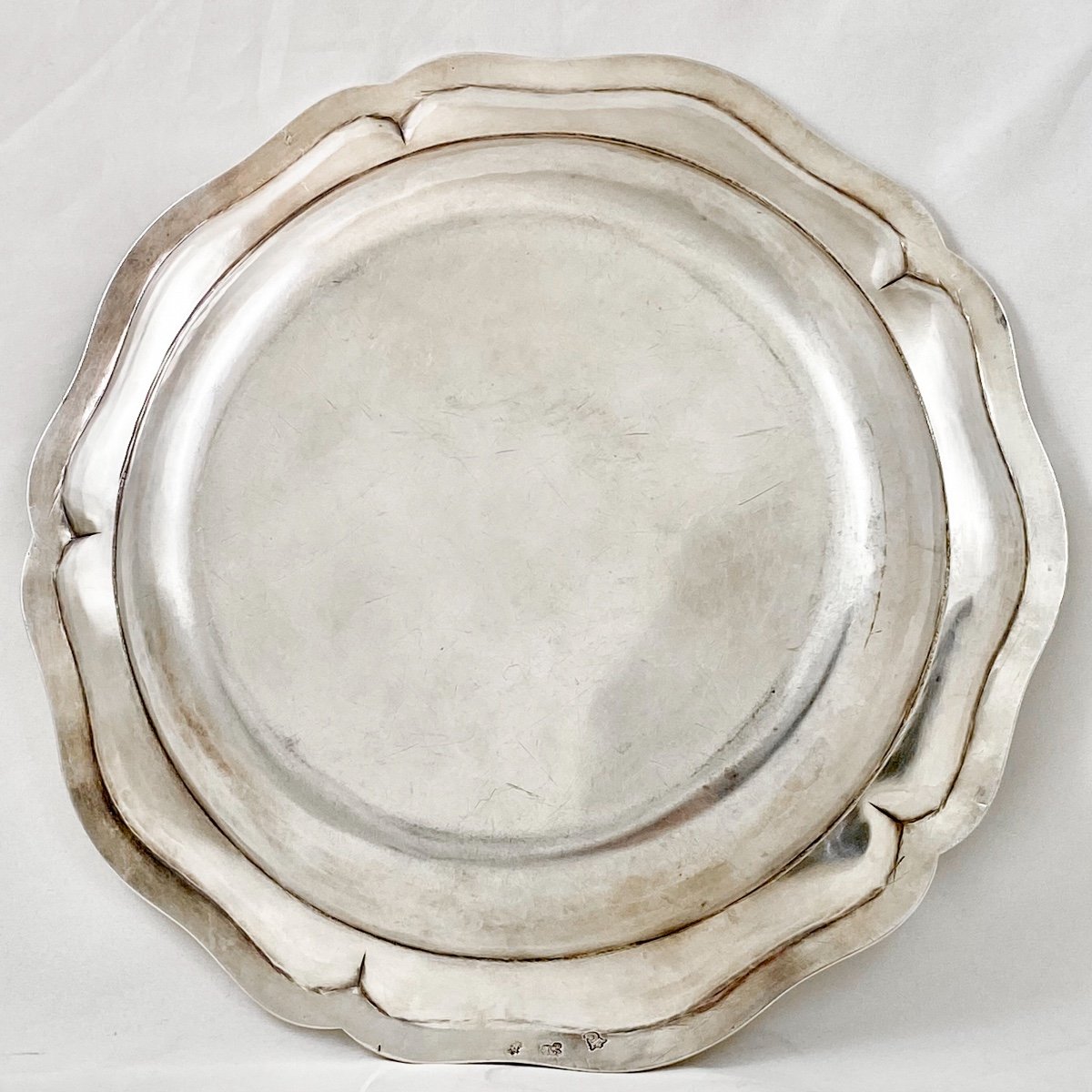 Plat creux Louis XV , Paris 1770, Argent Massif-photo-4